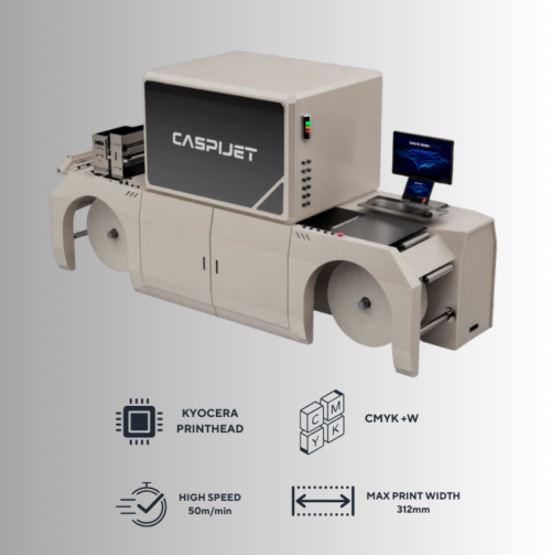 312mm Digital Label Printer Caspijet CJ-T312UV