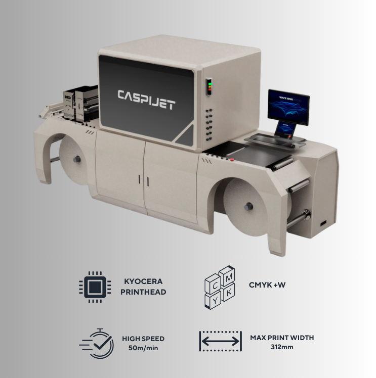 312mm Digital Label Printer Caspijet CJ-T312UV