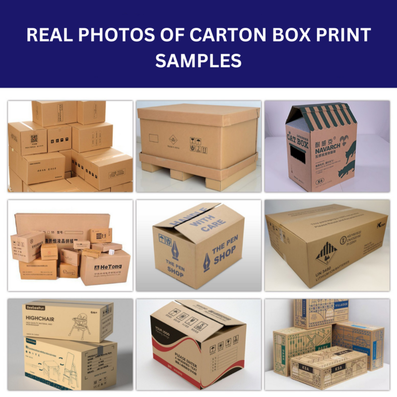 Caspijet CS-800 80cm single pass printer printing on corrugated box.