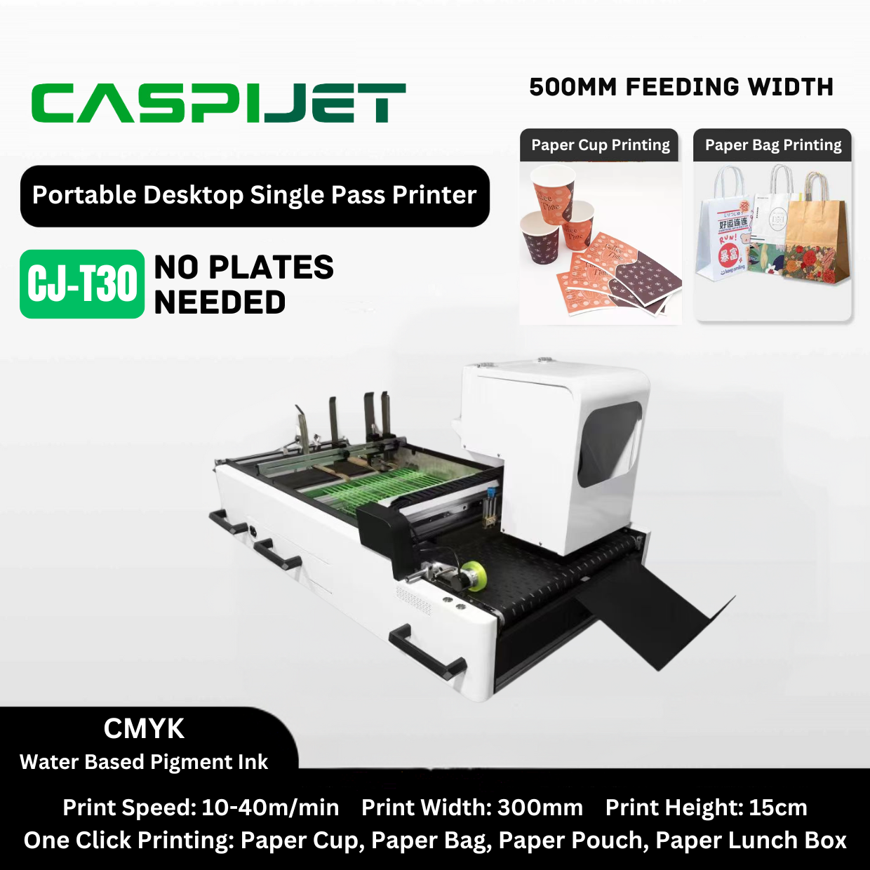 Compact Desktop One Pass Printer for Custom Packaging Printing