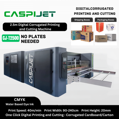 2.5m Digital Corrugated Printing and Slotting Machine Caspijet CJ-T2500