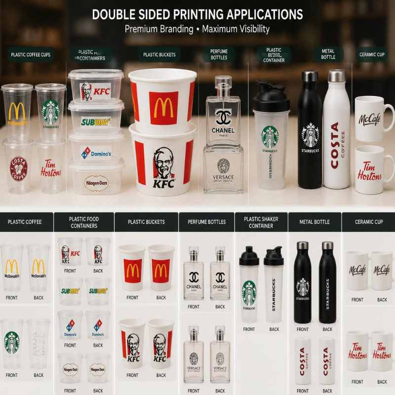 Caspijet CJ-T2UV Pro High speed double sides digital uv printer with automatic feeder and stacker production line