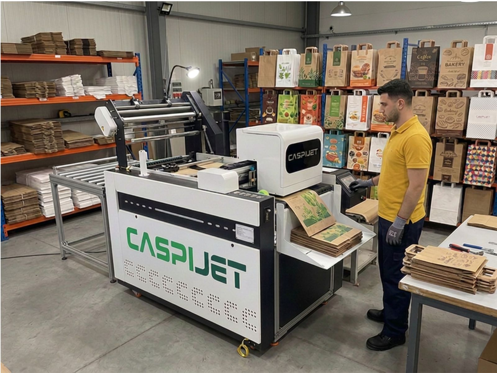 Caspijet CJ-T30 digital paper bag printing machine