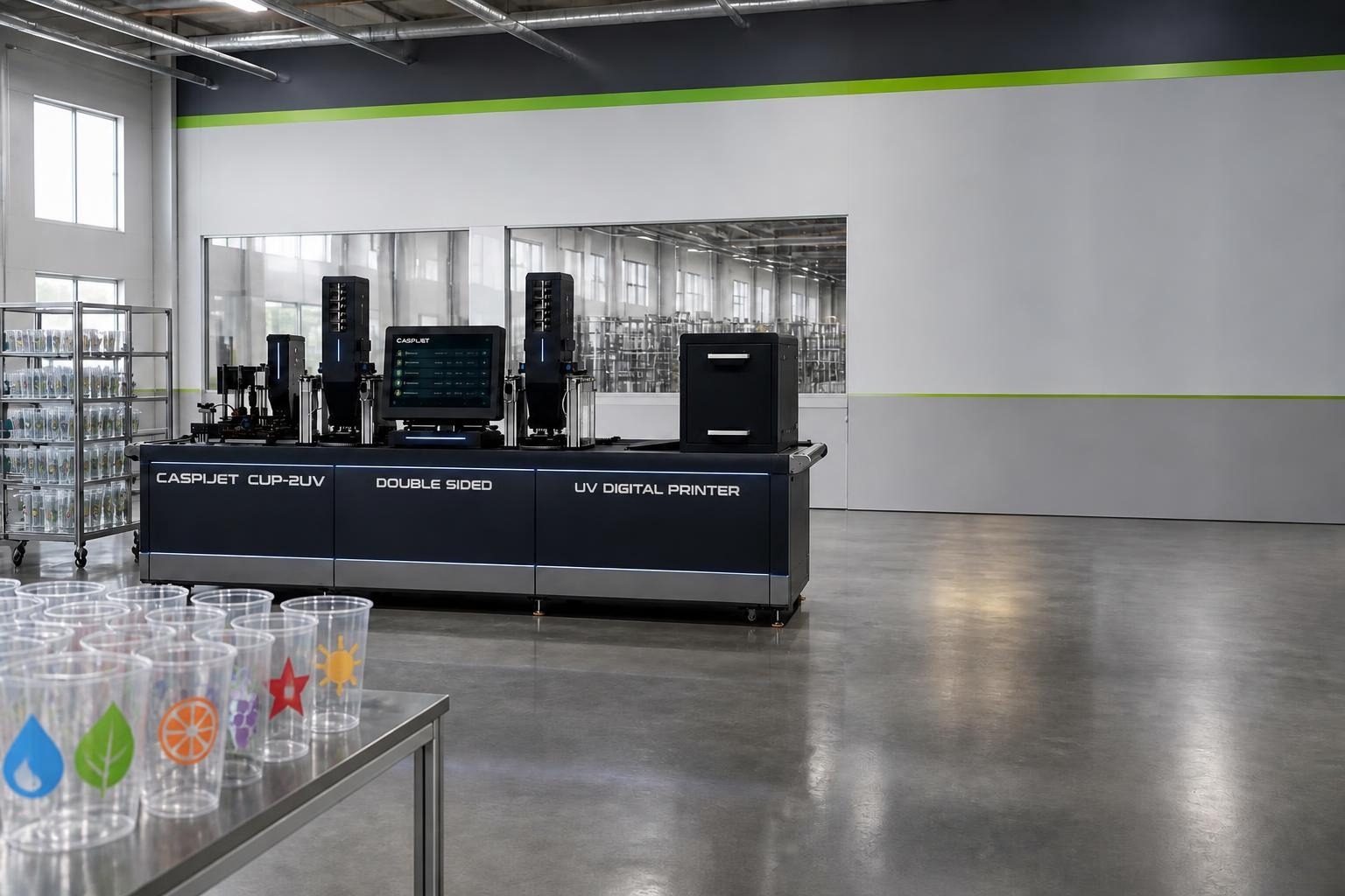 Industrial digital plastic cup printing production line
