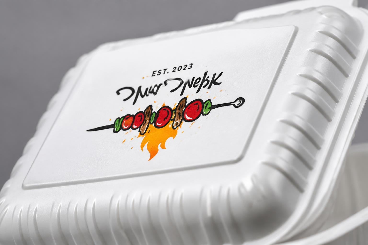 Close-up of UV digital print quality on plastic containers