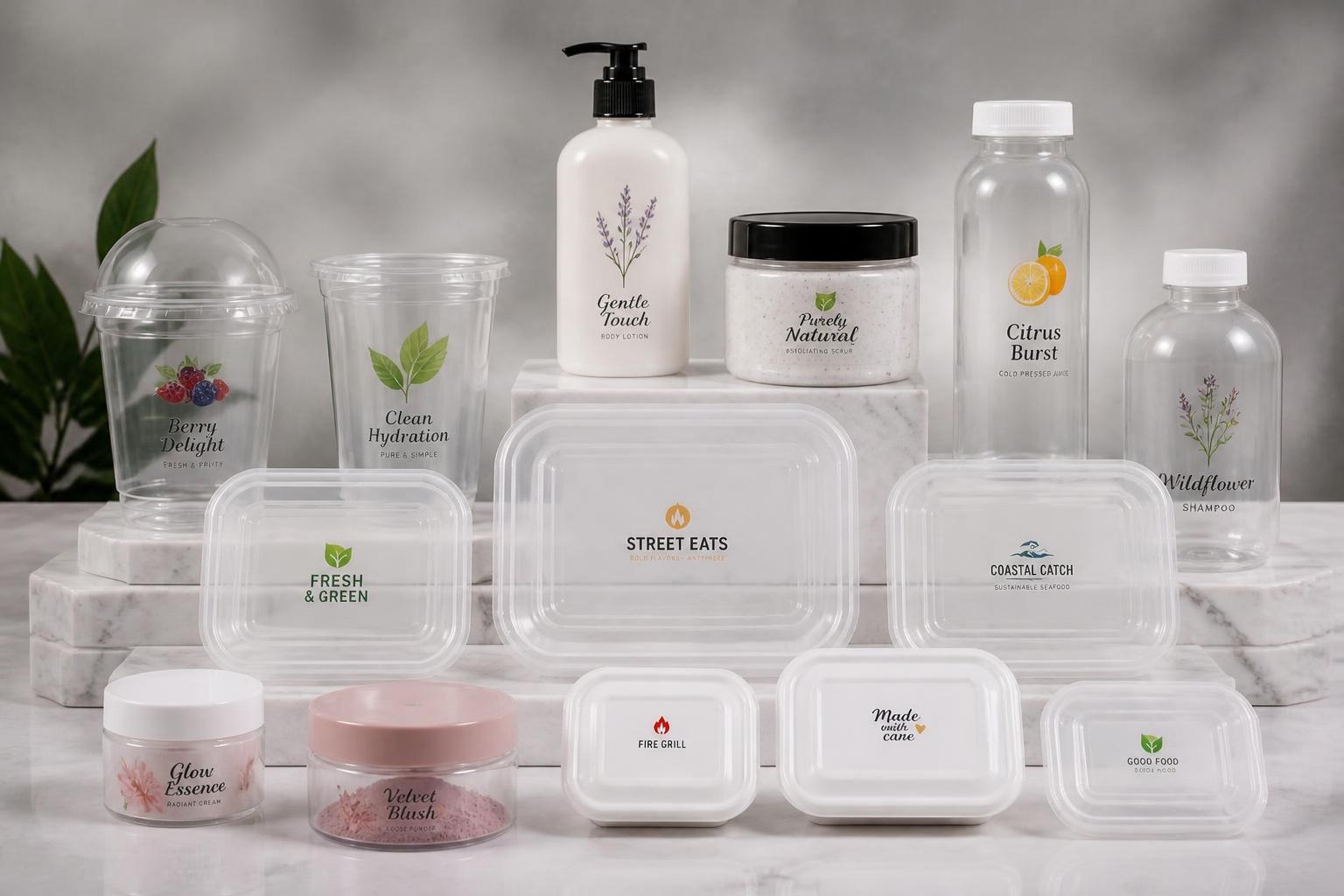 UV digital printing applications for plastic containers